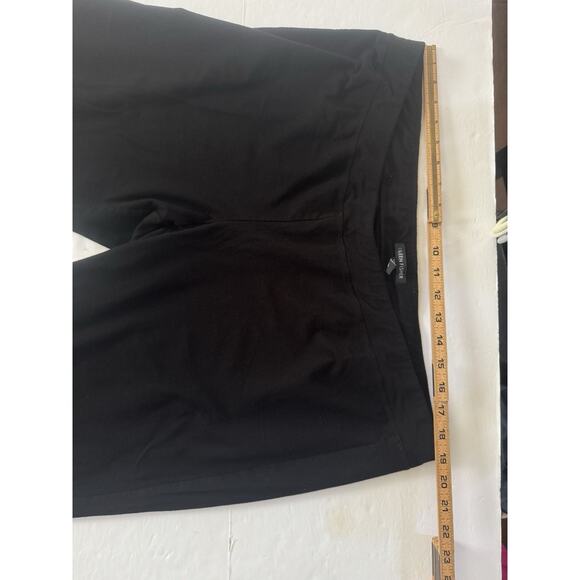 Eileen Fisher XL Washable Stretch Crepe Straight Leg Pull On Pants Black #5373 - Picture 10 of 12